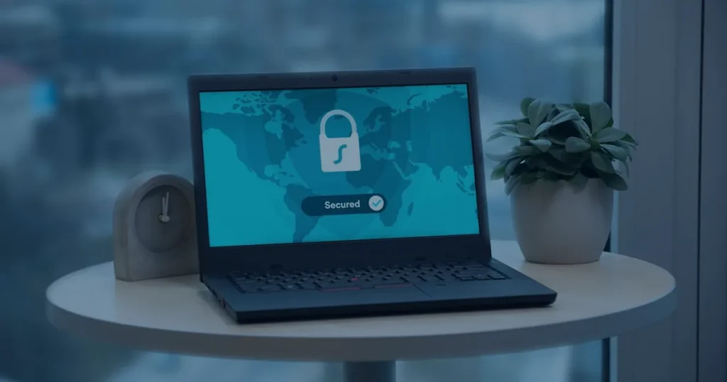 Conceito de nuvem em azul ilustrando o fornecimento e a gestão de antivírus cloud na empresa