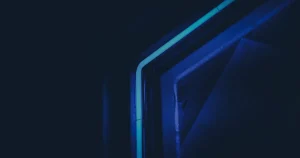 Tecnologia em tons de azul ilustrando as ferramentas de IA para a produtividade na empresa