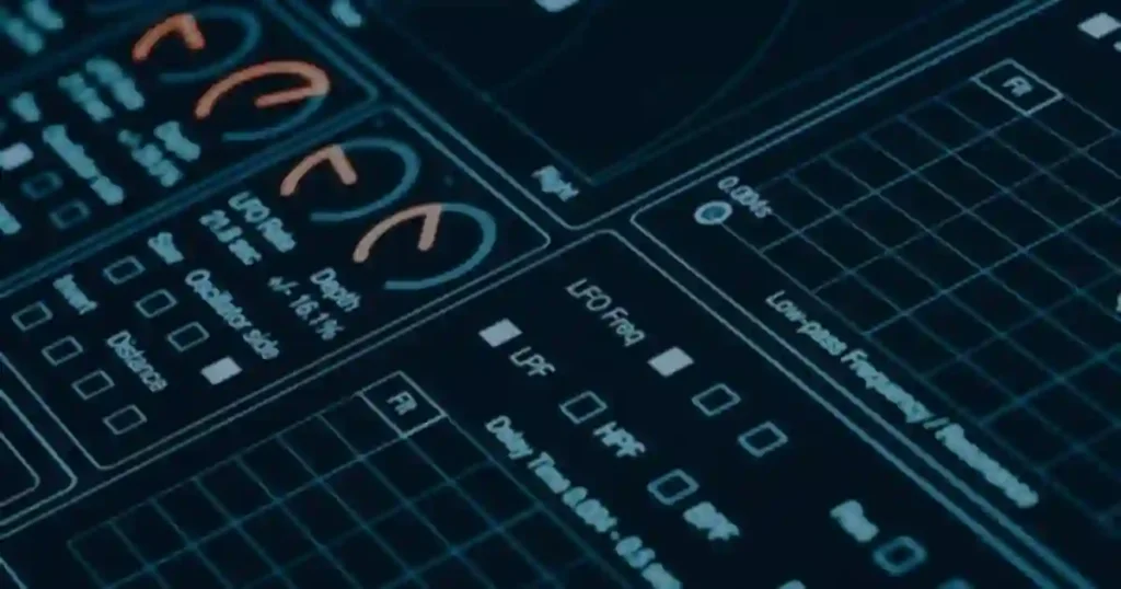 Painel de monitoramento em azul ilustrando o suporte técnico remoto proativo em pequenas empresas