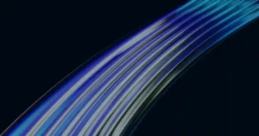 Linhas digitais em azul ilustrando as cinco principais tendências tecnológicas para as empresas