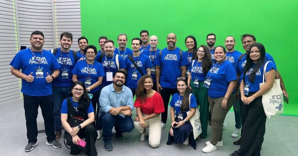 Equipe de startups de Rondônia na Fundação Rede Amazônica, no Inova Amazônia